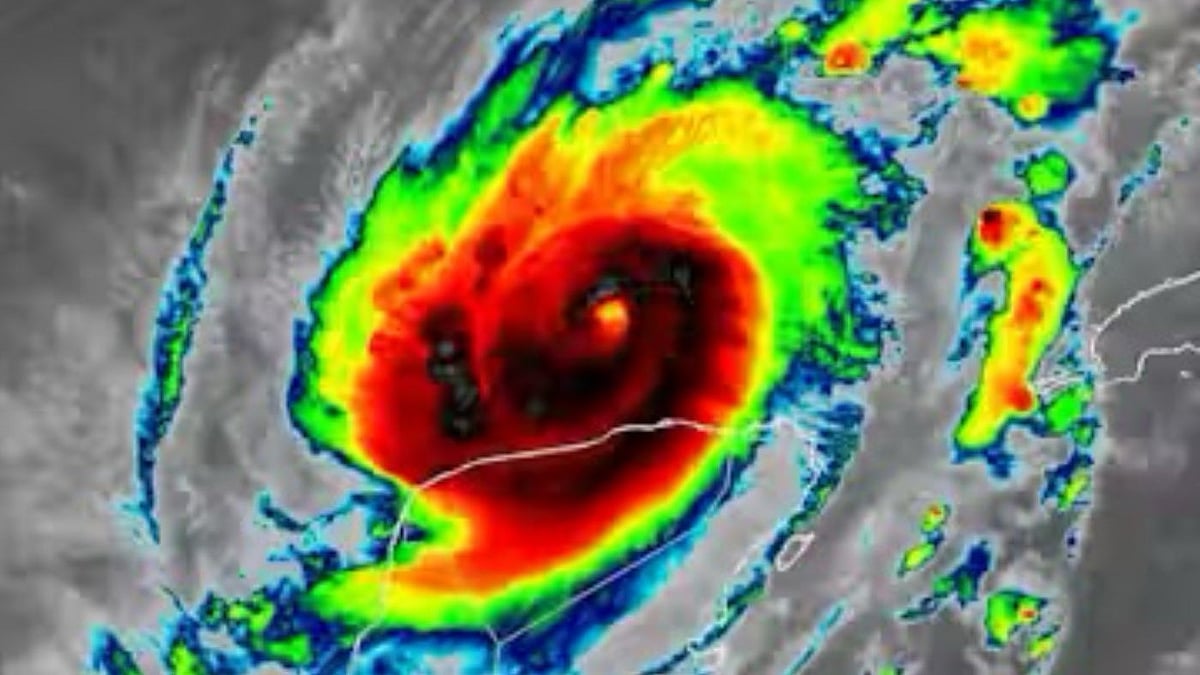 Satellite image of Hurricane Milton