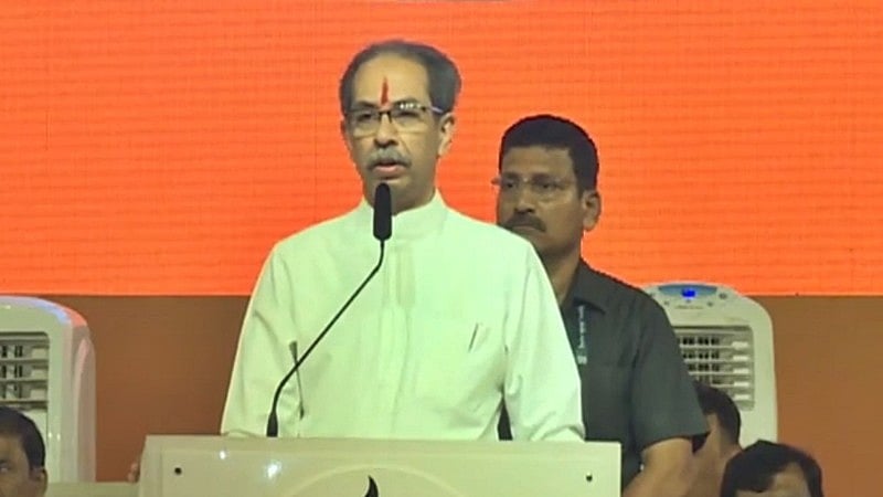 Shiv Sena (UBT) chief Uddhav Thackeray at the Dussehra Rally, Mumbai 2024