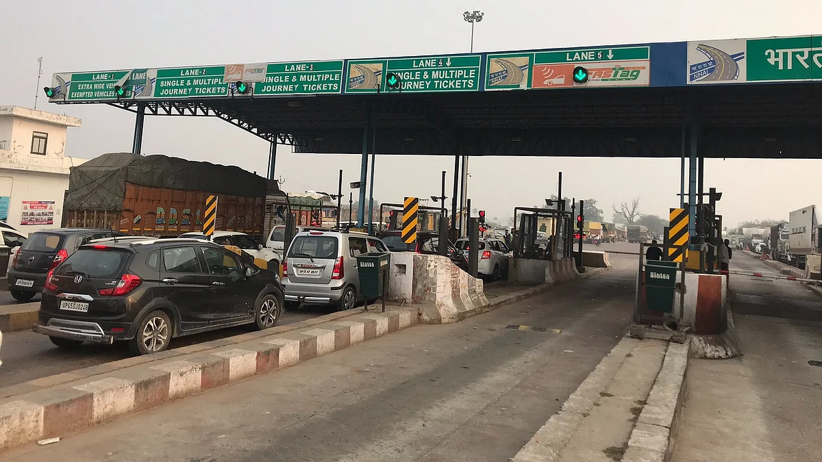 Representational image of a toll plaza