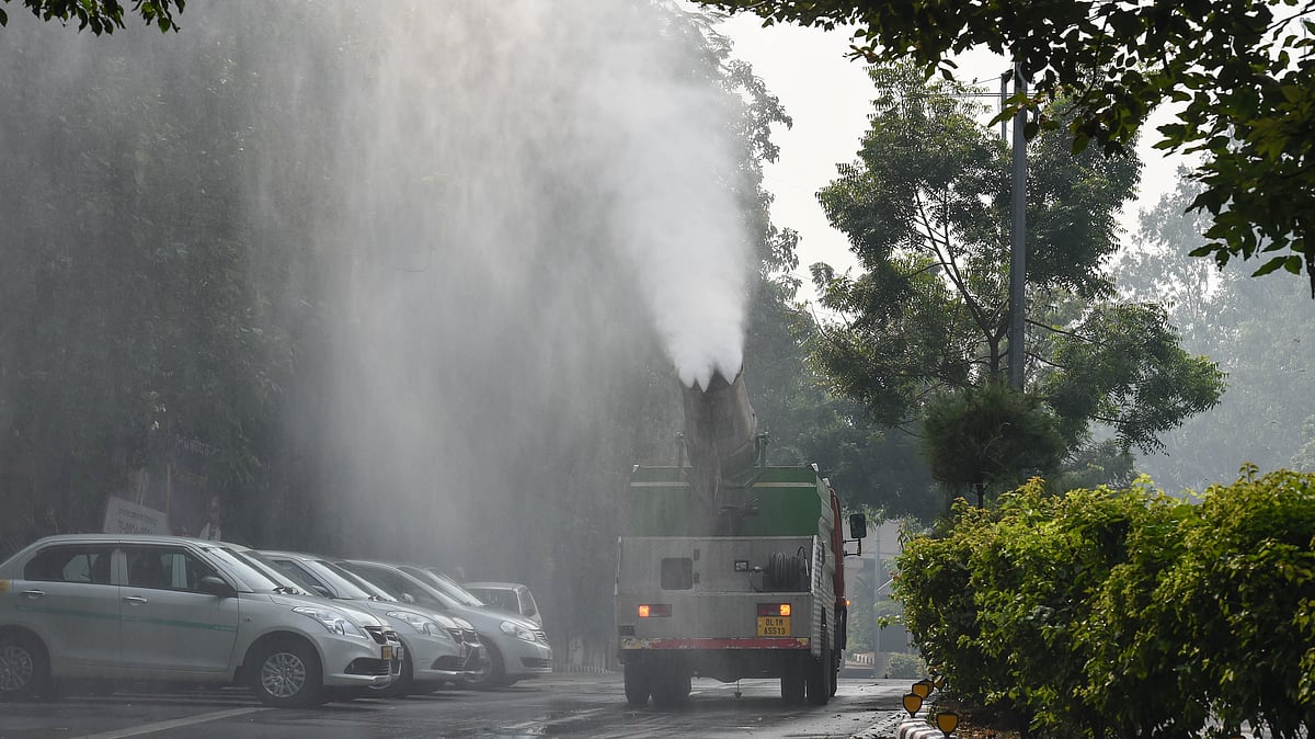 Representative image of water cannon in use