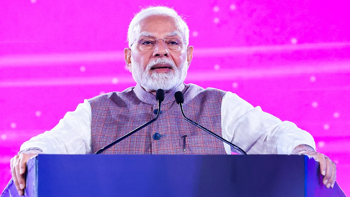 PM Narendra Modi addresses the NDTV World Summit 2024