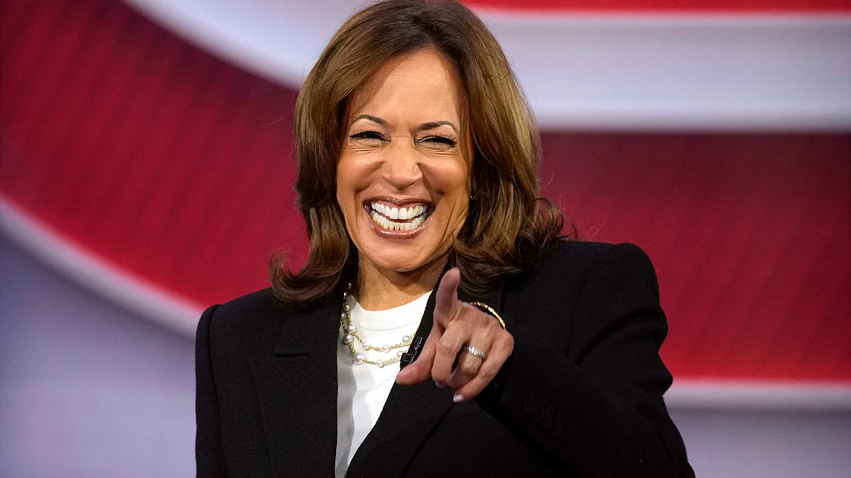 Vice president Kamala Harris in Aston, Pa., on 23 October (photo: PTI)