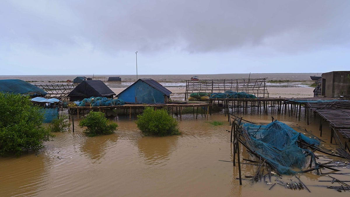 A waterlogged area in Bhadrak district on 24 October (photo: PTI)