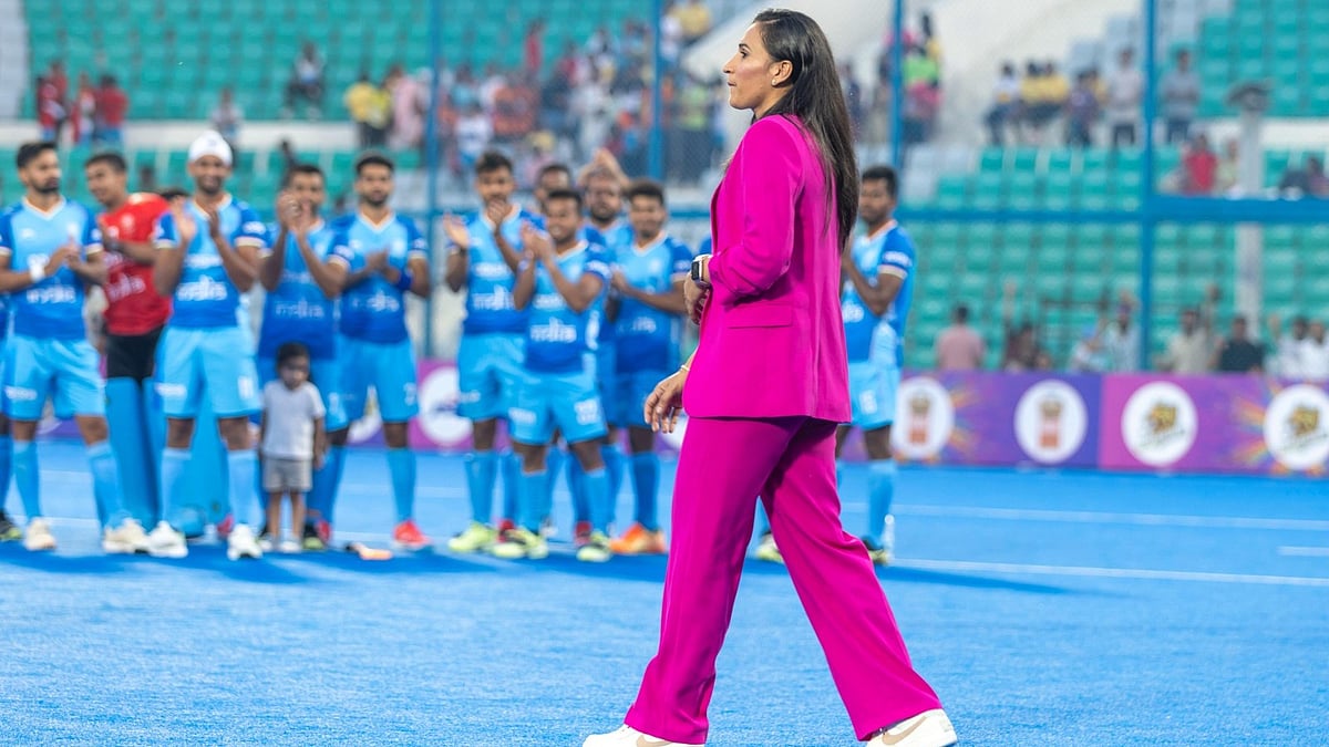 Rani Rampal at Hockey India's felicitation (photo courtesy: Hockey India)