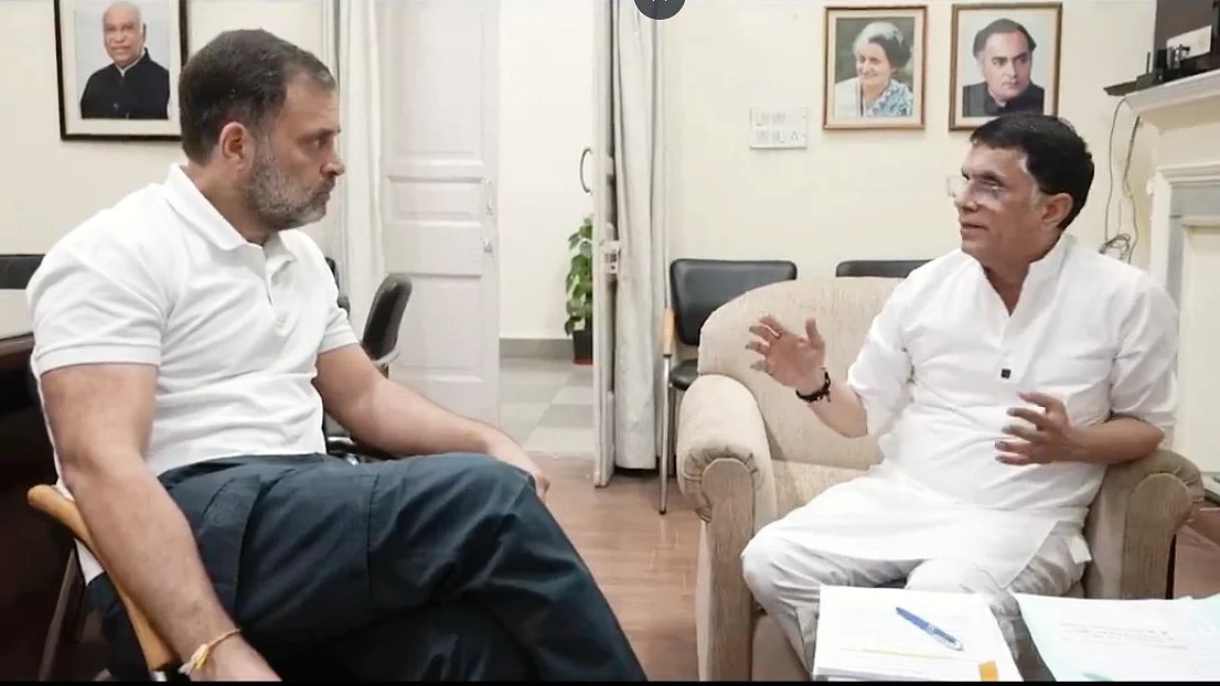 Rahul Gandhi and Pawan Khera in a screengrab from the teaser