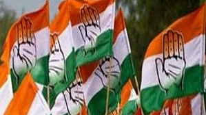Representative image of Congress flags (photo: IANS)