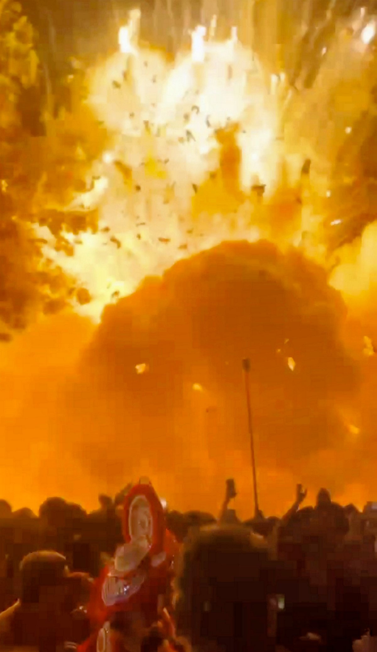 Fireball seen at the accident in Nileshwaram