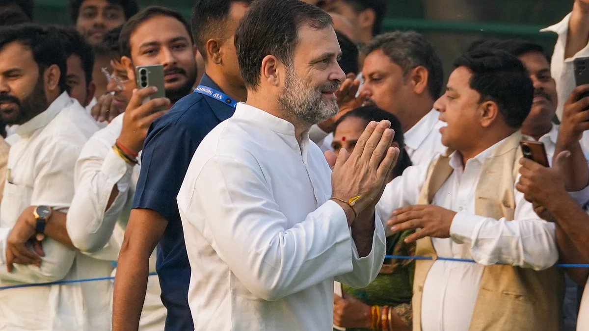 Congress leader Rahul Gandhi in New Delhi on 31 October (photo: PTI)