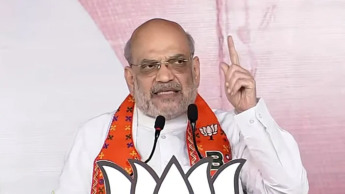 Amit Shah at an election rally in Jharkhand's Simaria, 3 Nov. 2024