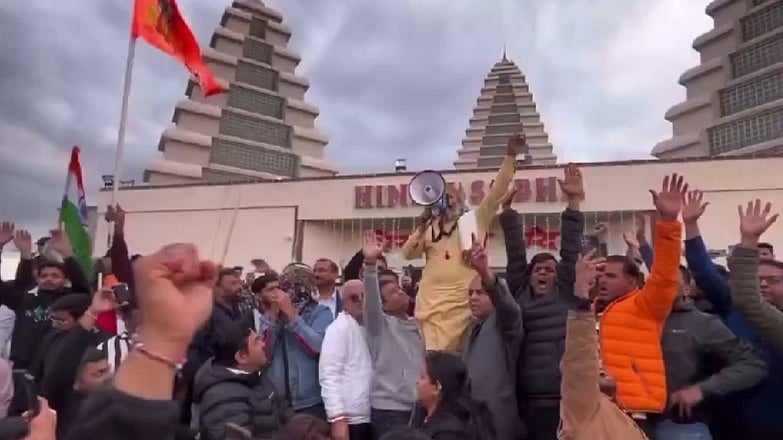 Canadian cop suspended for attending protest outside Hindu temple, 4 held
