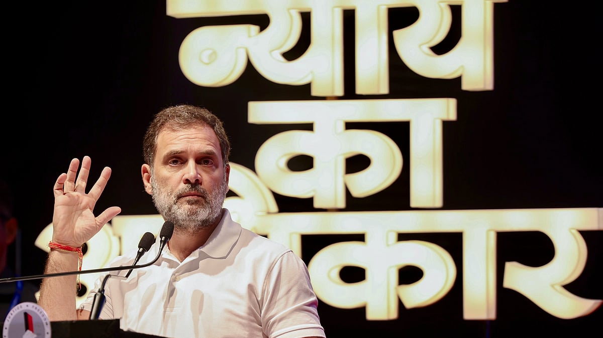 Rahul Gandhi accuses BJP of trying to snatch ‘Jal, Jungle, Jameen’ from tribals