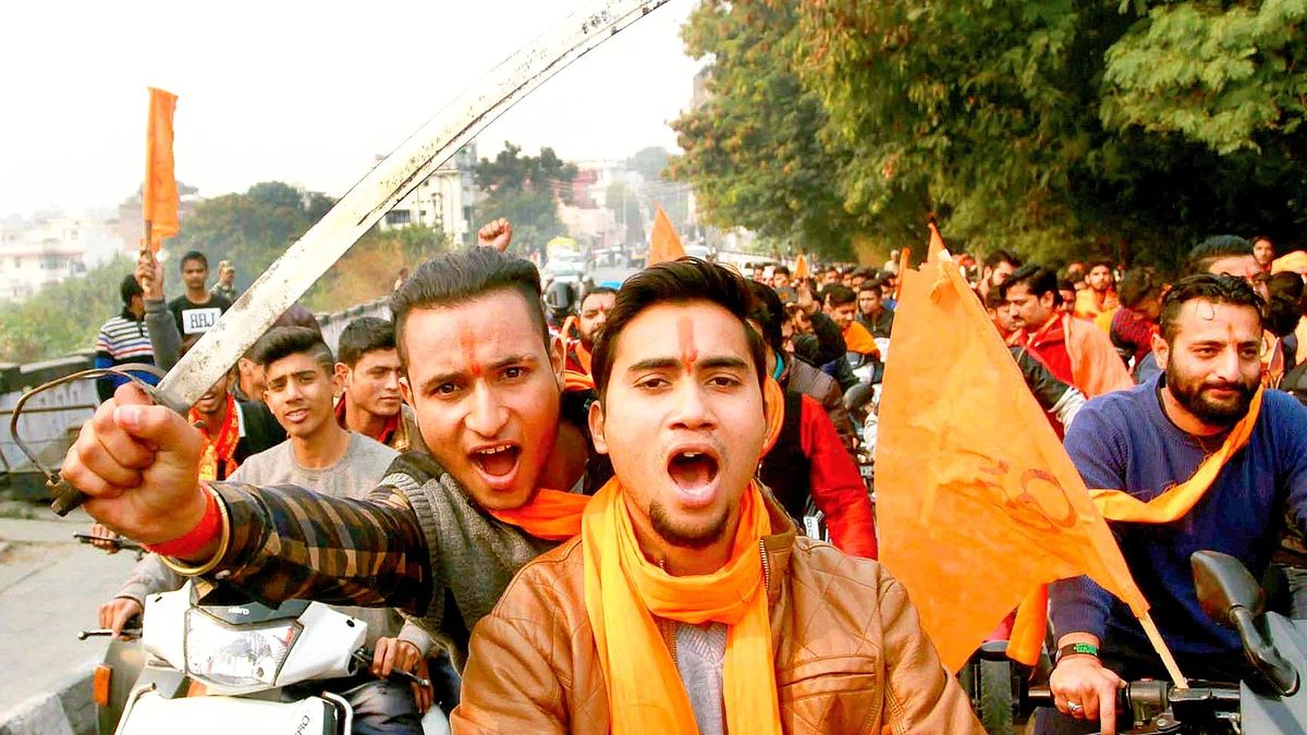 Representative image of a Hindutva rally