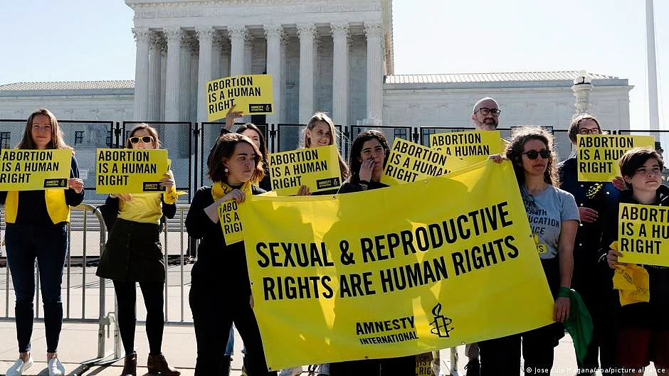 Pro-abortion activists in front of the US Senate (file photo)