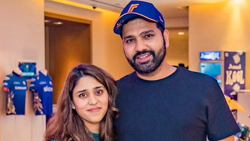 Rohit Sharma with wife Ritika