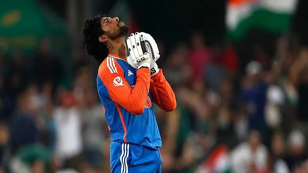 Tilak Varma on completing his first international ton on 13 November (photo: @BCCI/X)