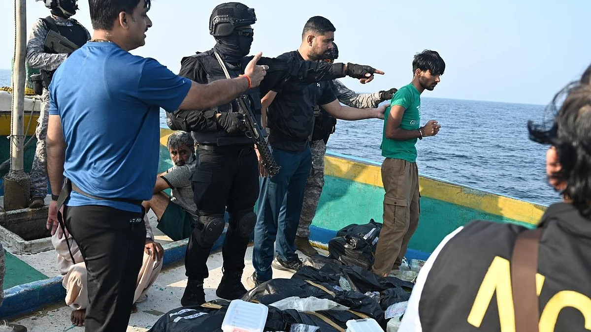 A visual from the operation (photo: @indiannavy/X)