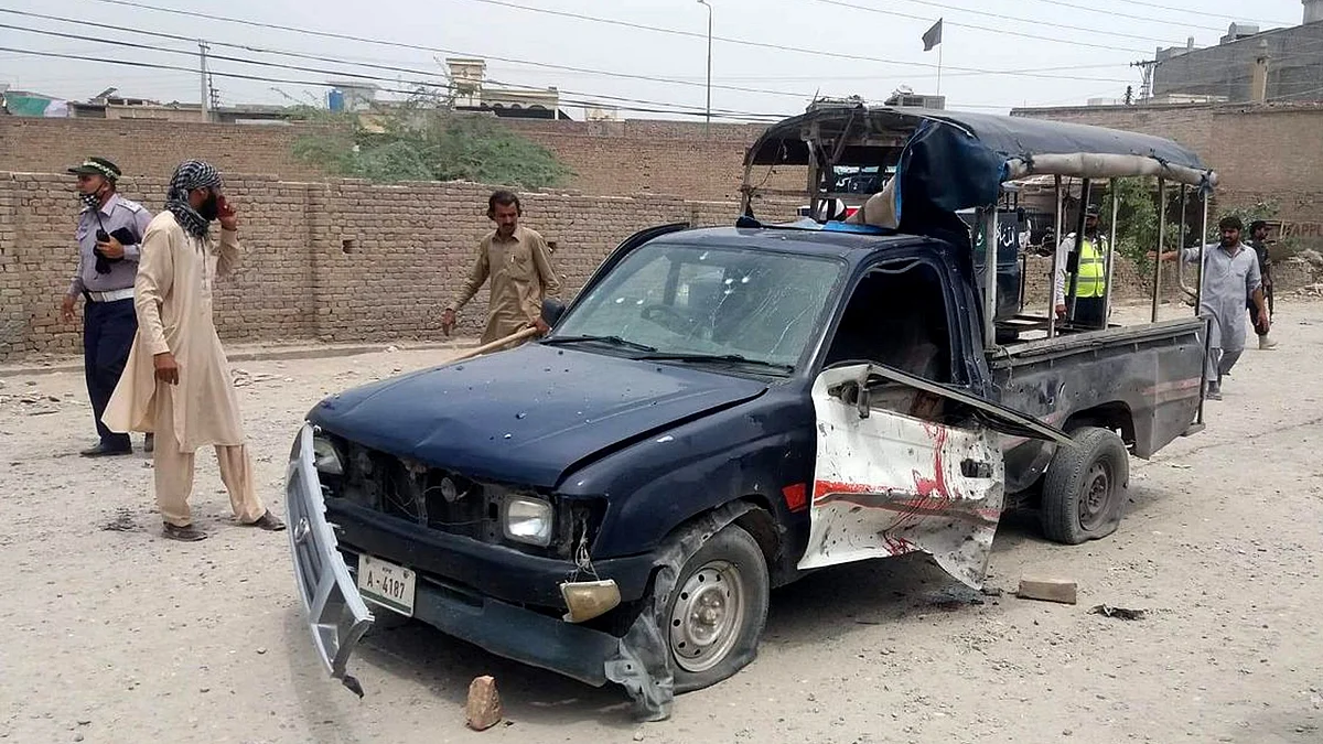 File image of a previous blast in Bannu (photo: IANS)