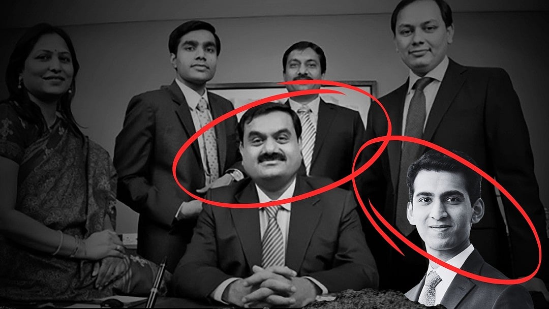 Gautam Adani (centre) and nephew Sagar Adani (bottom right) indicted in a US bribery investigation