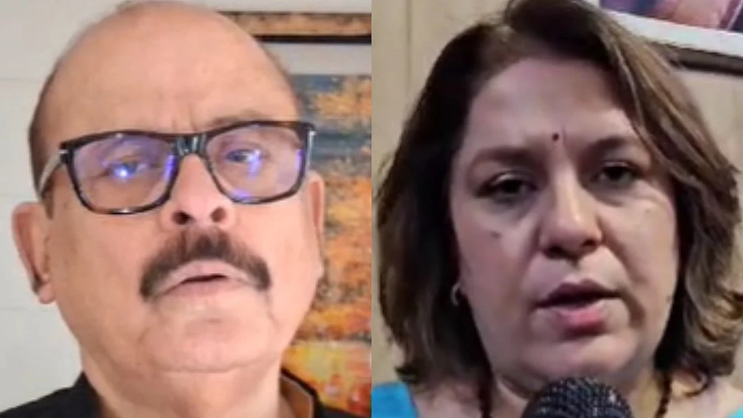 Congress leaders Tariq Anwar and Supriya Shrinate (photo: IANS)