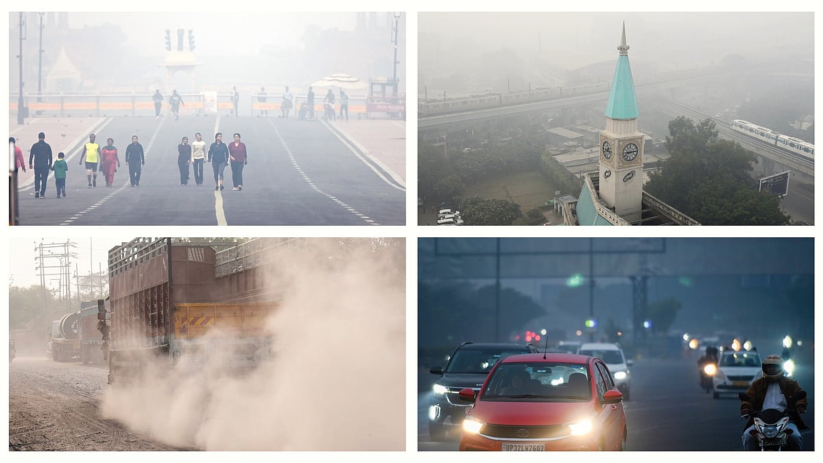 Clockwise from top left: Delhi, Gurugram, Noida, Ghaziabad 