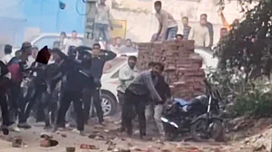 Sambhal mosque survey: UP Police use tear gas to disperse crowd throwing stones