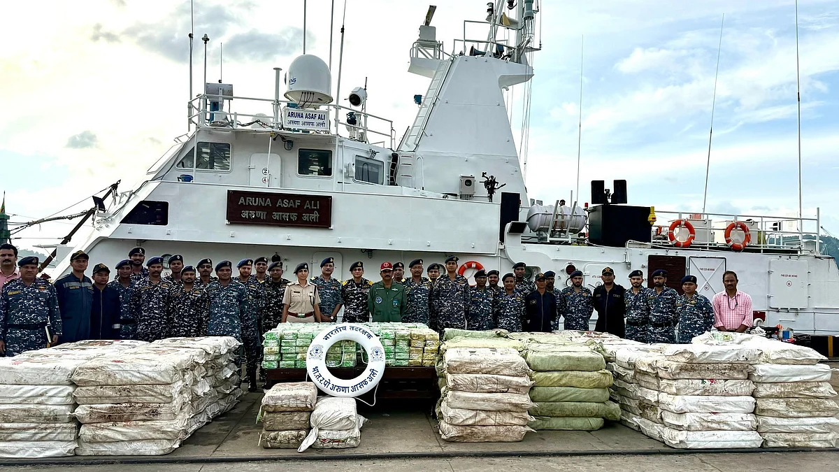 The Indian Coast Guards biggest drug haul: 5.5 tonnes on methamphetamines