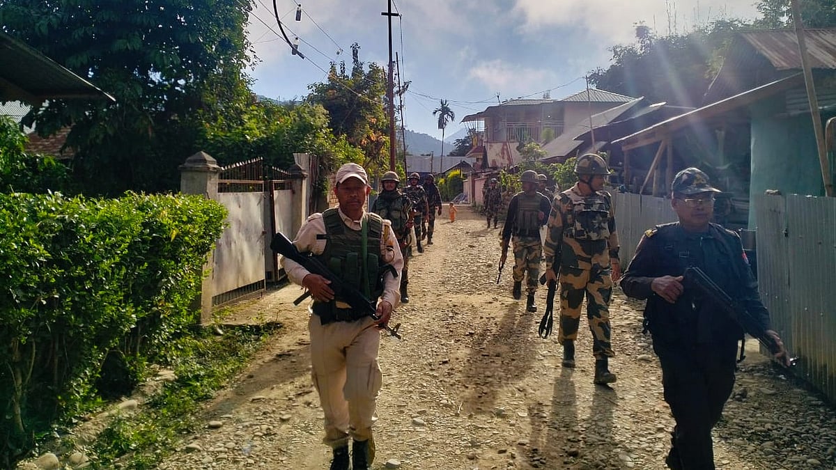File photo of a Manipur Police patrol  
