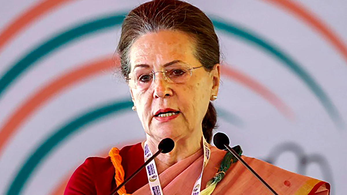 Former Congress president Sonia Gandhi