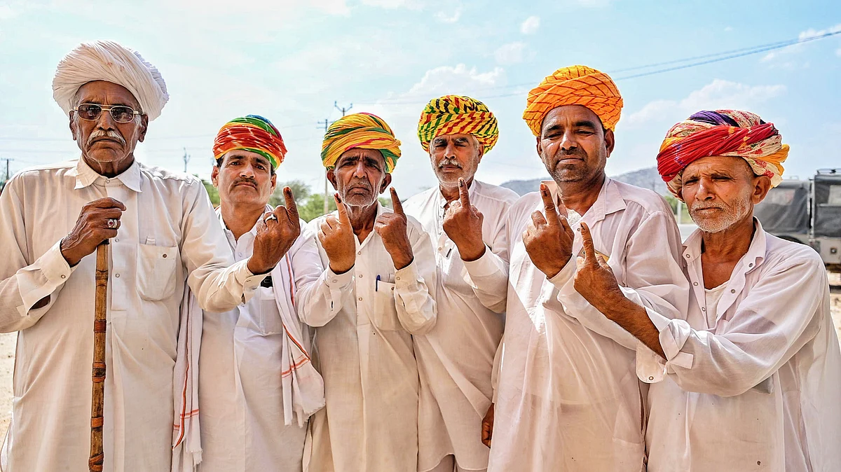 Voters in the 2024 Lok Sabha elections in Ajmer, Rajasthan (file photo)
