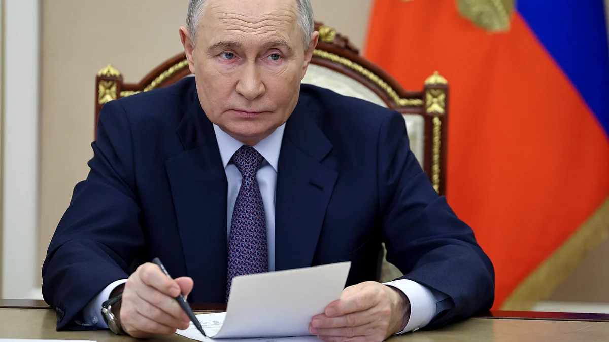Vladimir Putin in Moscow on 22 December (photo: PTI)