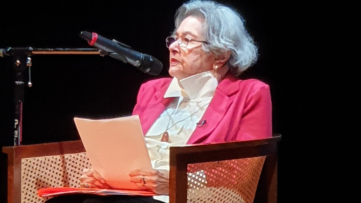 Pioneer of South Asian literature Bapsi Sidhwa (photo: @SanjoyRoyTWA/X)