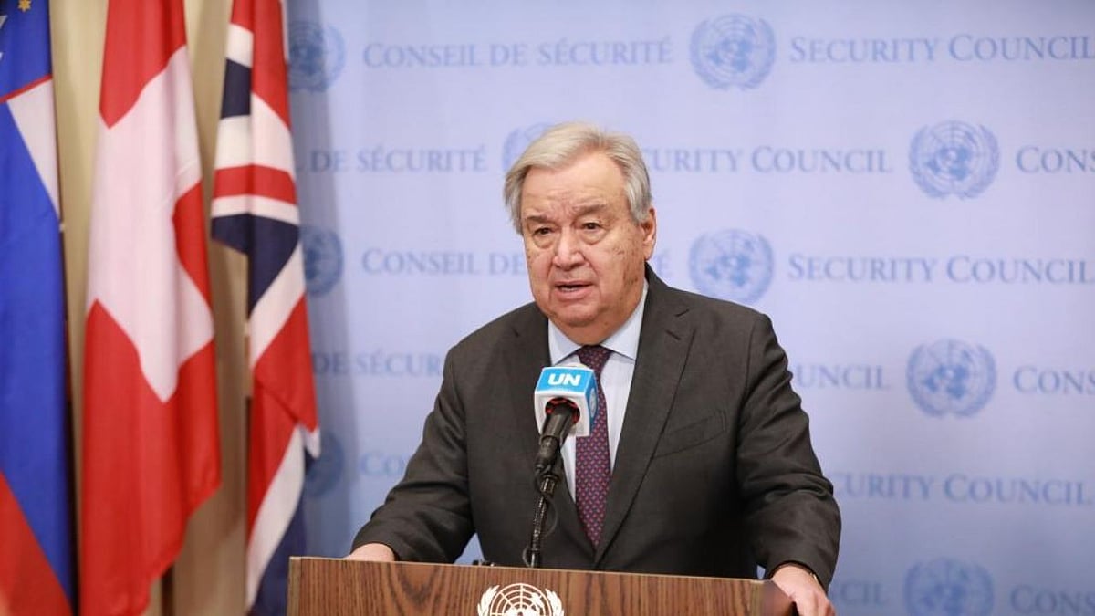 UN secretary-general Antonio Guterres.