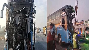 Fog woes: 45 injured in bus–truck collision in Rajasthan’s Dausa