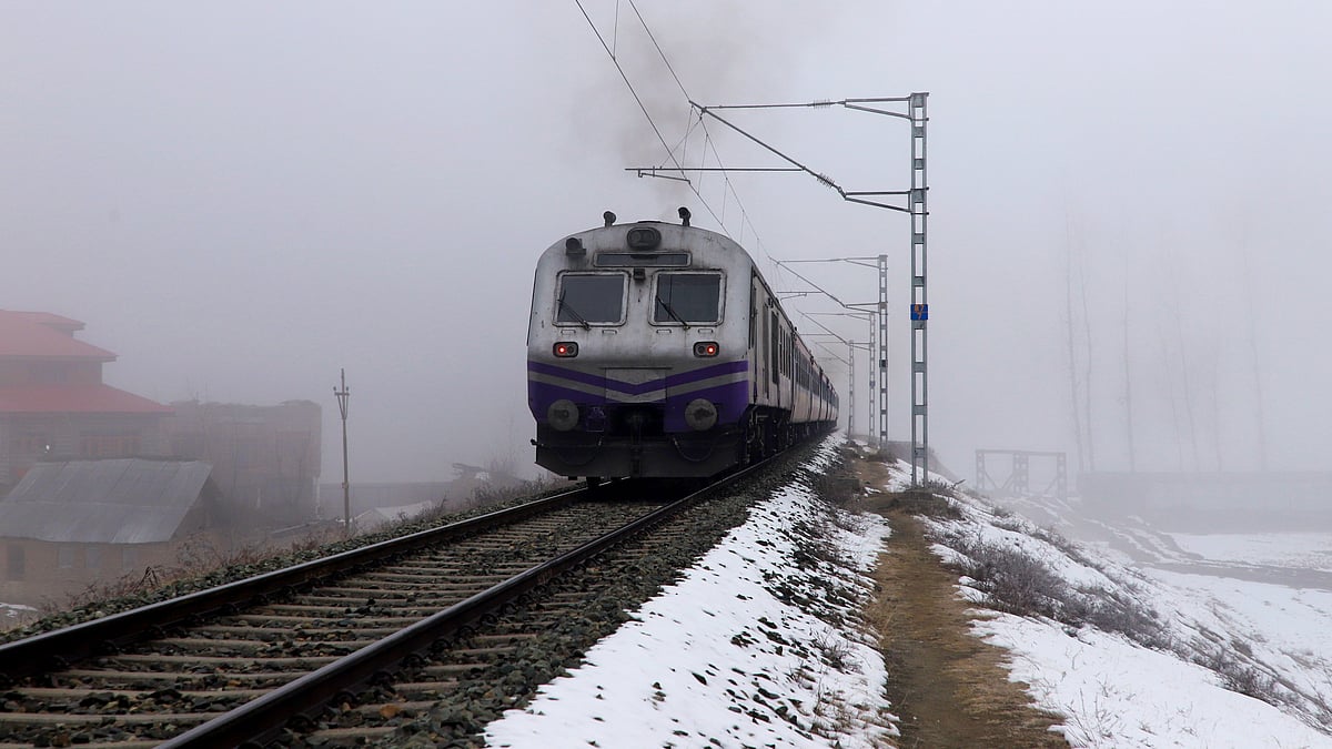 A trial run on Katra-Banihal section (Photo: PTI)