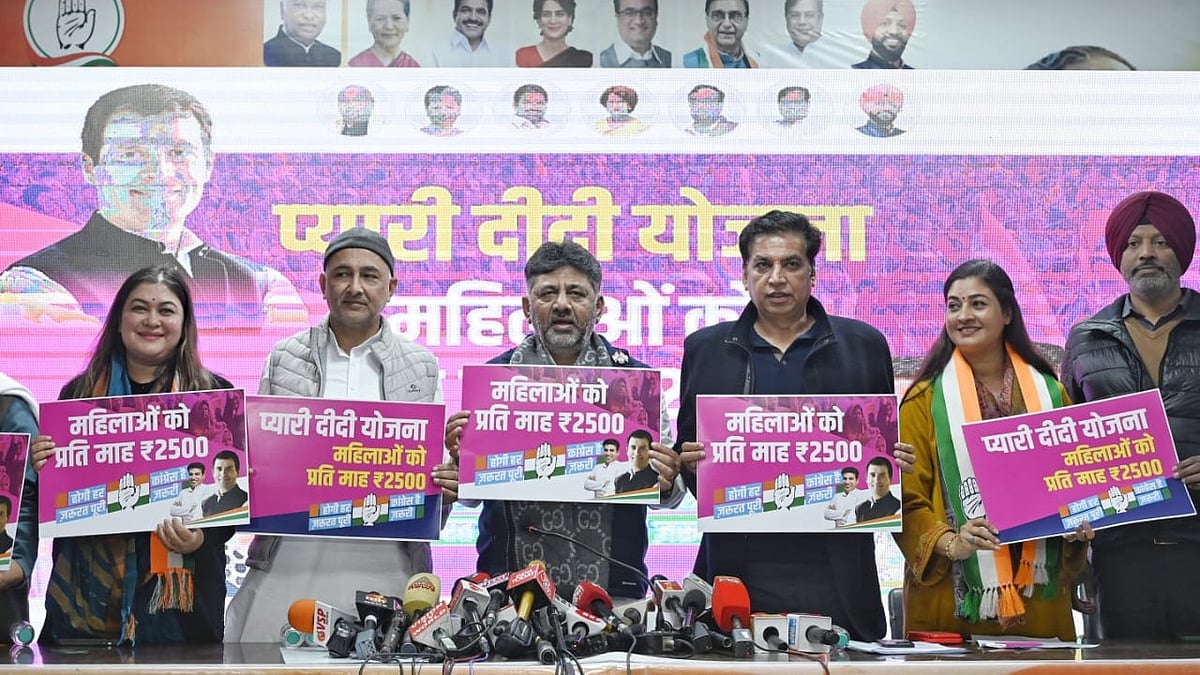 Delhi: Congress’ Pyari Didi Yojana promises women Rs 2,500 a month