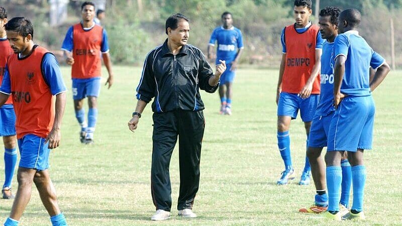 Armando Colaco during his coaching days with Dempo