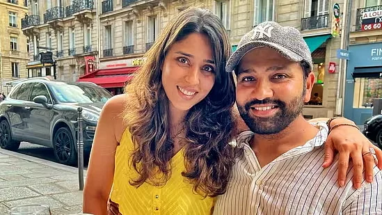 Rittika Sajdeh (here with spouse Rohit Sharma) has been part of the team since the Covid era
