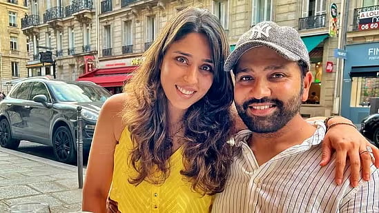 Rittika Sajdeh (here with spouse Rohit Sharma) has been part of the team since the Covid era