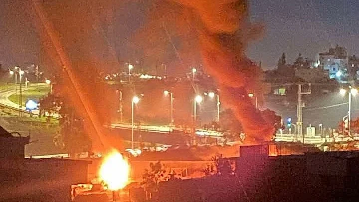 Suspected settlers burn homes and property in Al-Funduq, Qalqilla, Occupied West Bank
