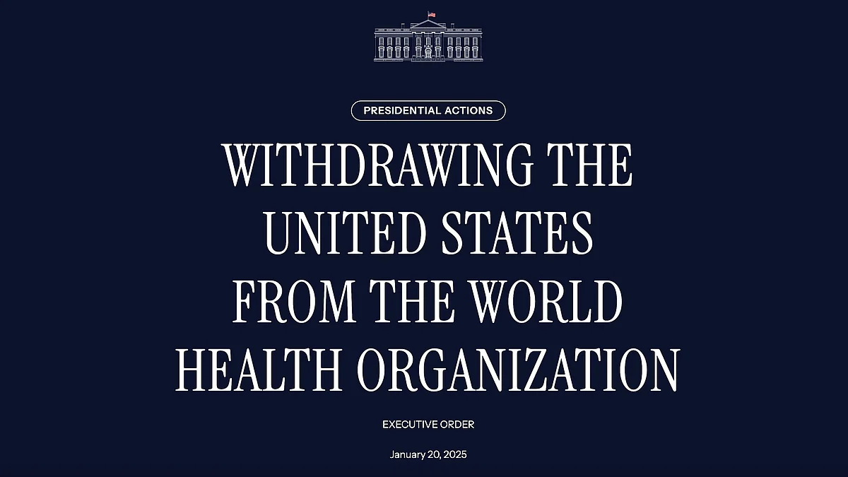 Donald Trump's Day 1 executive order pulling the US out of the WHO 