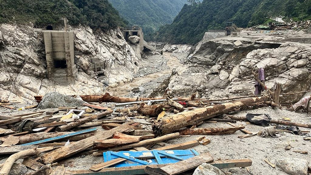 Chungthang dam: Sikkim BJP opposes Centre’s nod to reconstruction on the Teesta
