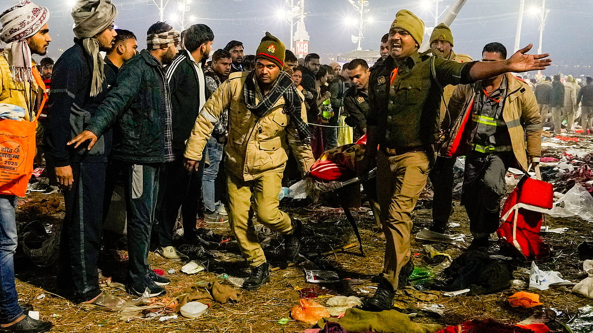 Rescue efforts in the aftermath of the stampede at the Maha Kumbh