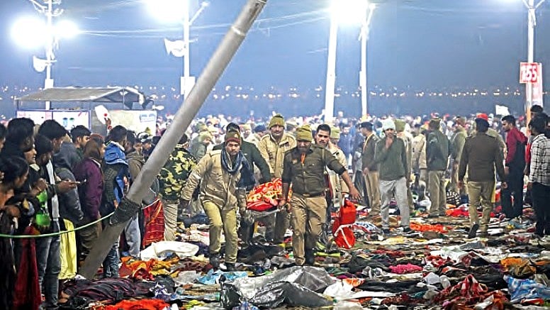 The aftermath of the Maha Kumbh stampede in Prayagraj, 29 January