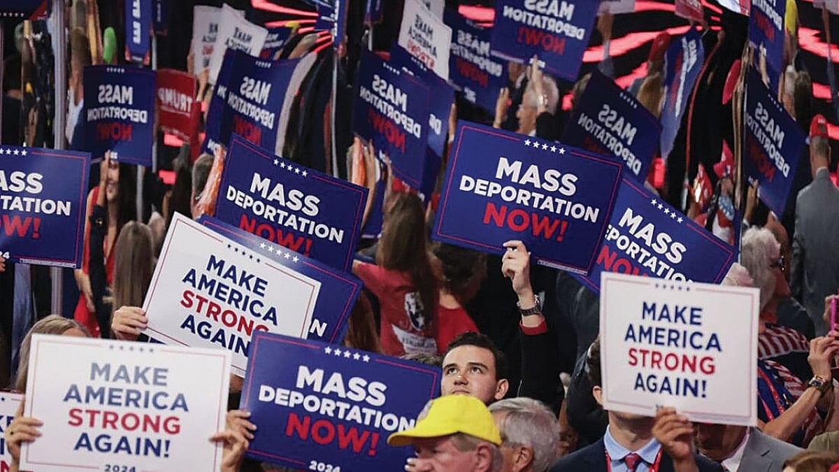 A public rally in the US demanding mass deportation of illegal immigrants (photo: NH Archives)