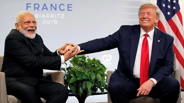 Narendra Modi and Donald Trump (file photo)