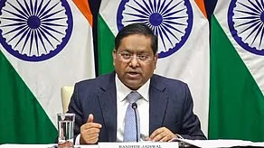 MEA spokesperson Randhir Jaiswal (photo: IANS)