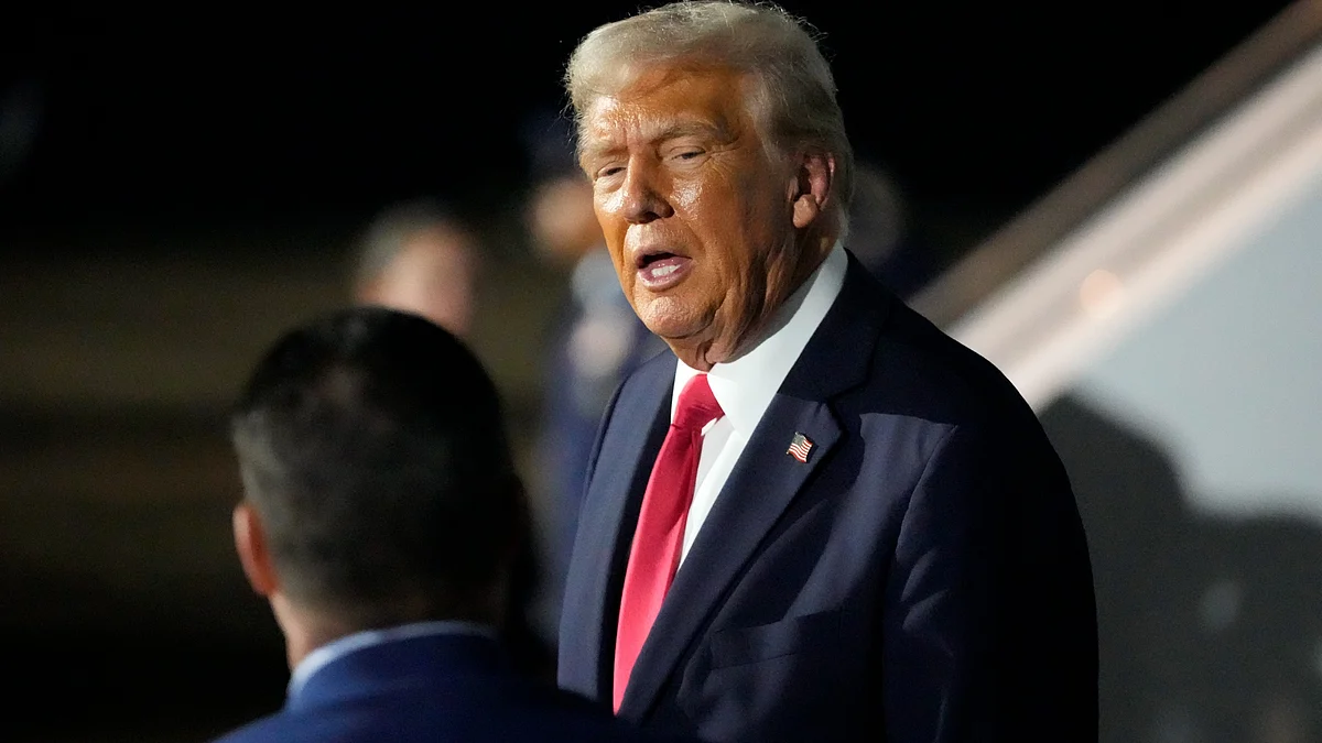 Donald Trump in New Orleans on 10 February (photo: PTI)