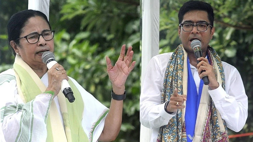 CM Mamata Banerjee and Abhishek Banerjee 