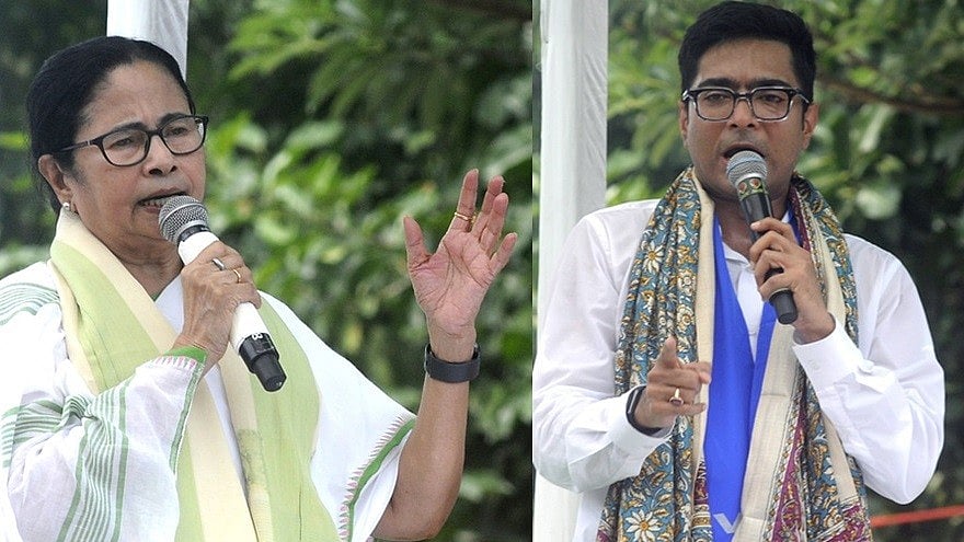 CM Mamata Banerjee and Abhishek Banerjee 