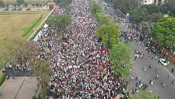 Part of the crowd at the launch of the new party (photo: @airnewsalerts/X)